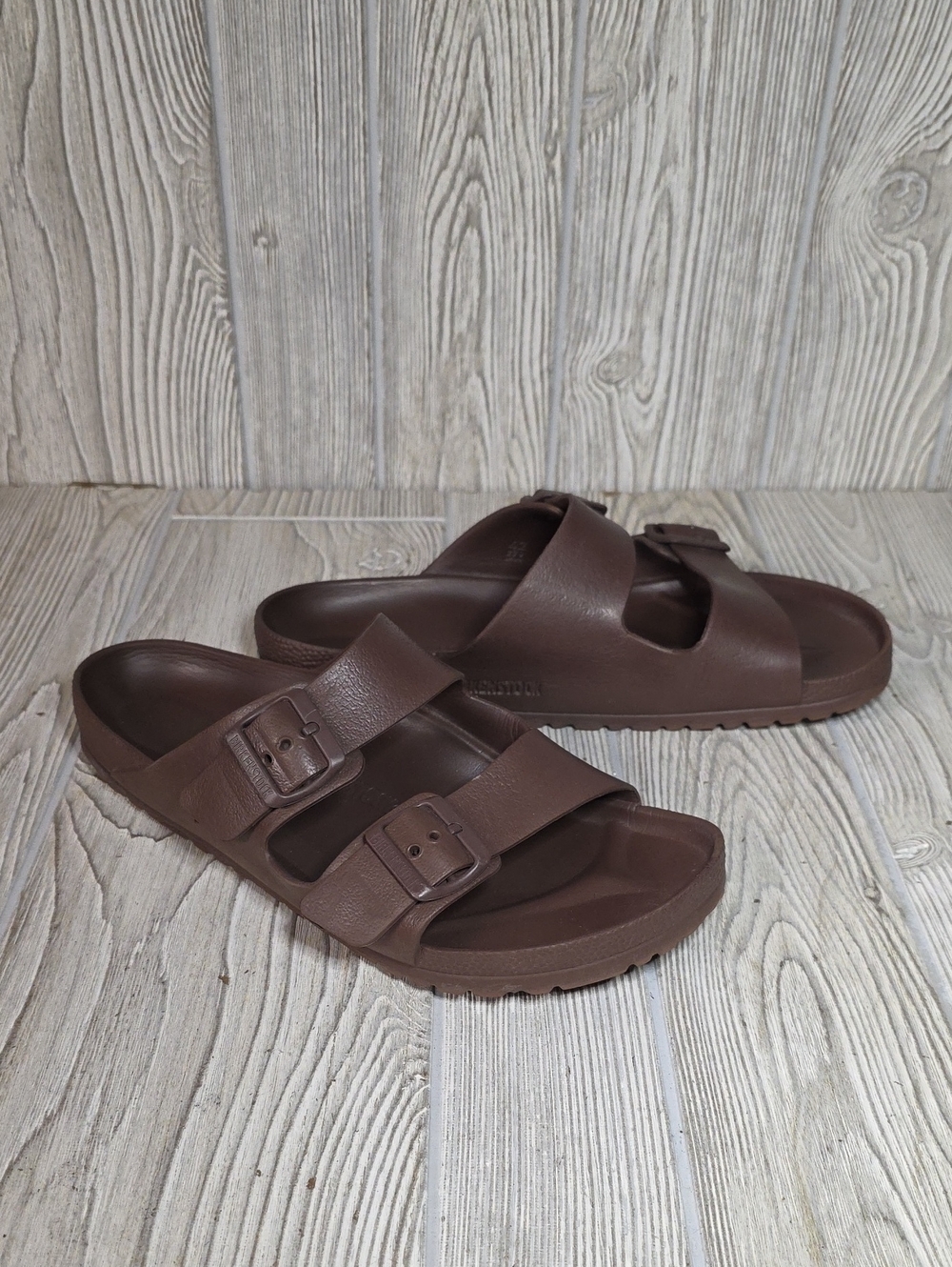 Birkenstock Arizona EVA Roast Brown Slide Sandal Adult Size 42 Womens 11 Mens 9